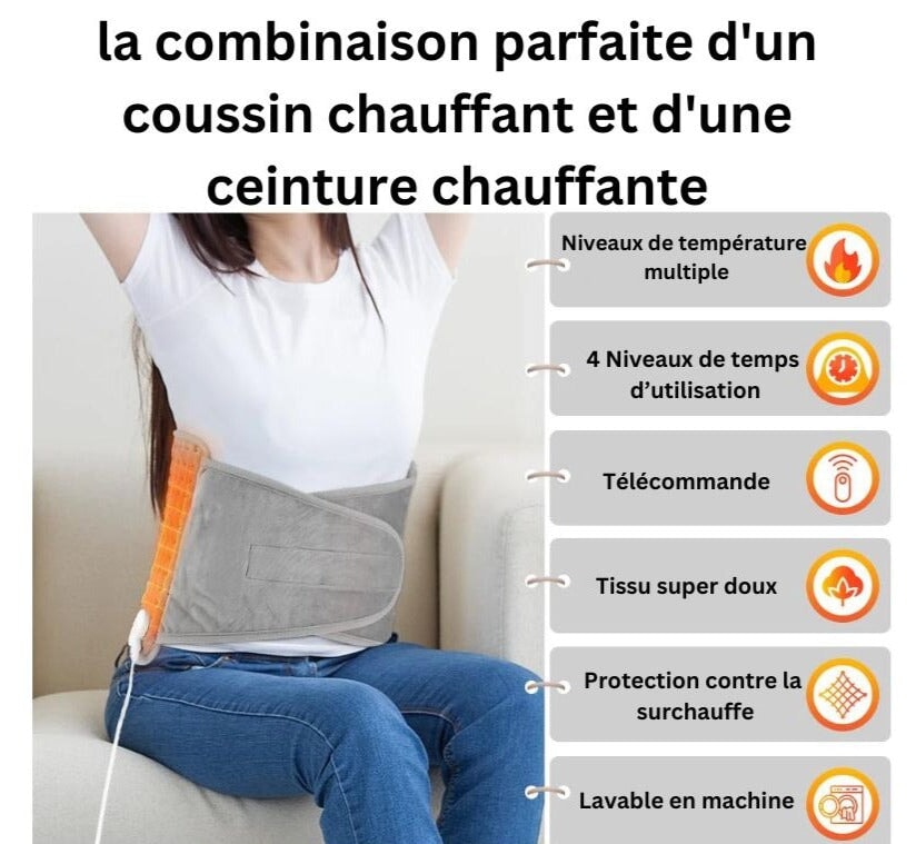 Ceinture chauffante dos Vetement chauffant