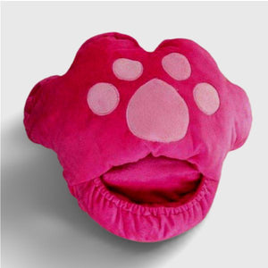 Chauffe pieds USB | patte de chat rose chauffe pied Vêtement-chauffant.com 