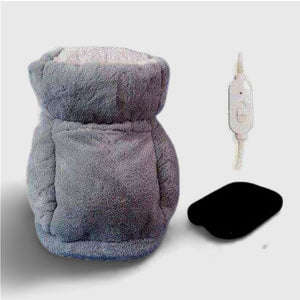 Chauffeuse pour pieds | grise chauffe pied Vêtement-chauffant.com