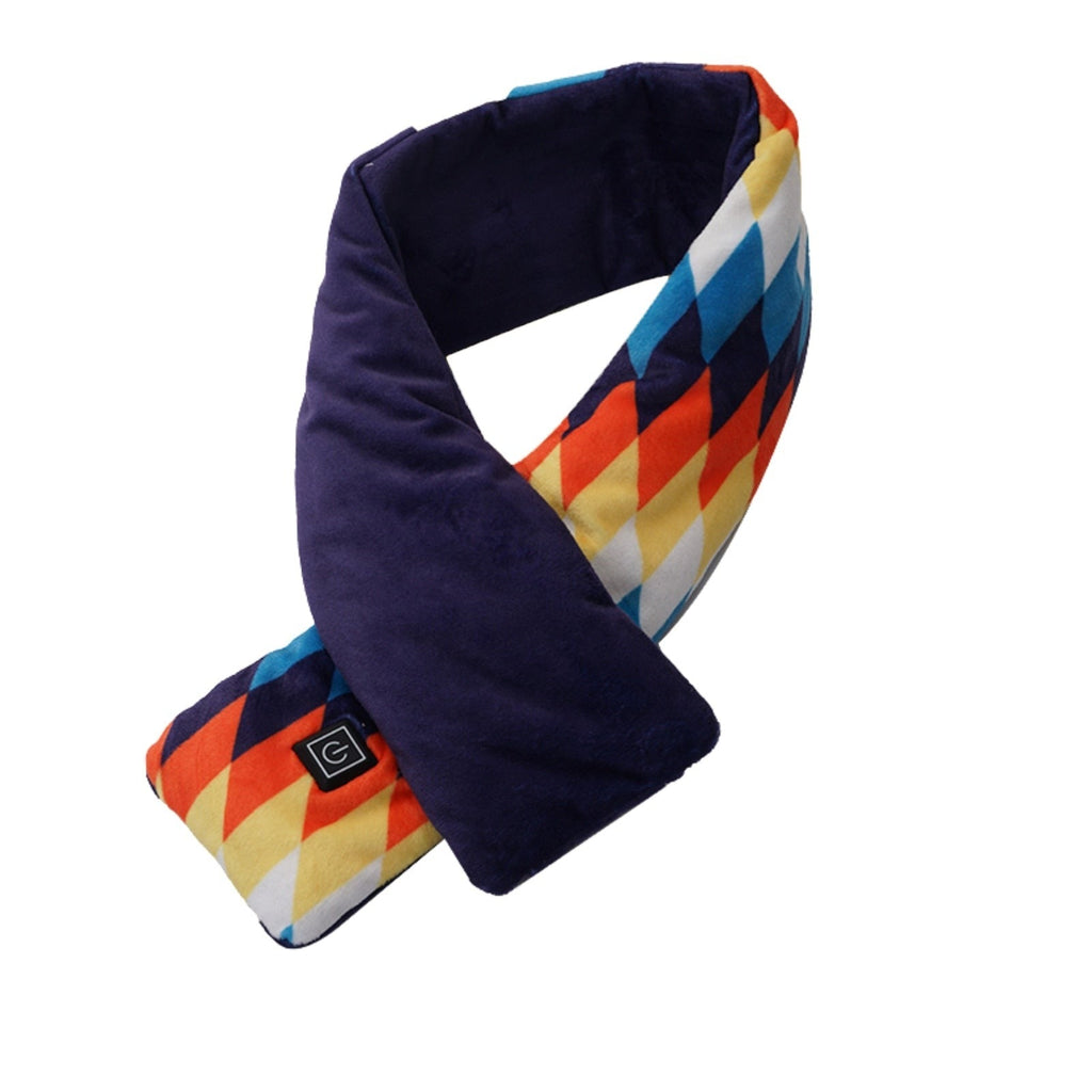 Écharpe chauffante en peluche avec prise USB pour l'hiver, écharpe