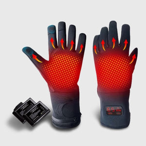 Gants chauffants électriques écran numérique Vêtement-chauffant.com