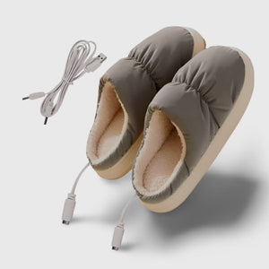 Pantoufle chauffante chausson chauffant Vêtement-chauffant.com