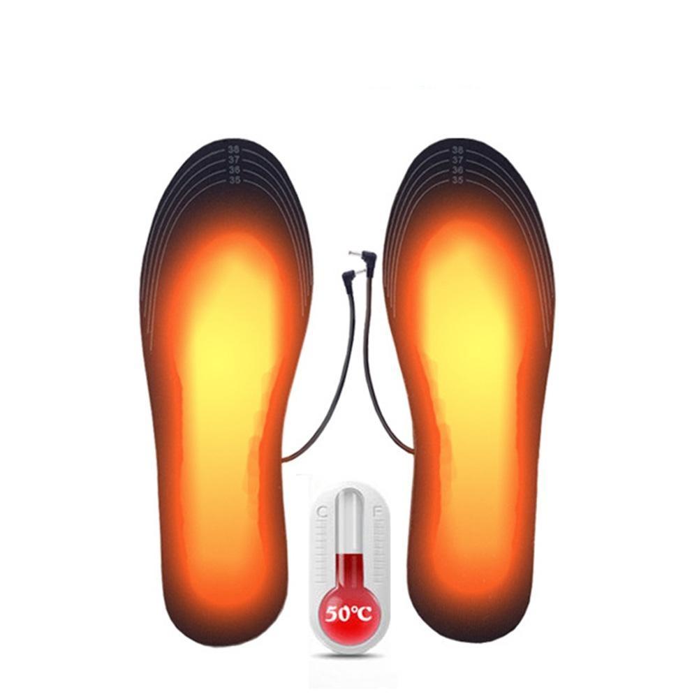 Semelles chauffantes USB imperméables pour chaussures chauffantes
