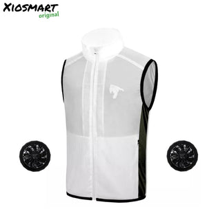 Xiosmart® Veste Refroidissante à Ventilateur veste refroidissante Vêtement-chauffant.com M Blanc 