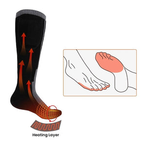Chaussette chauffante avec télécommande — modèle noir 3,7 V, jusqu'à 8 h | VETCHAUD™ - vetement chauffant