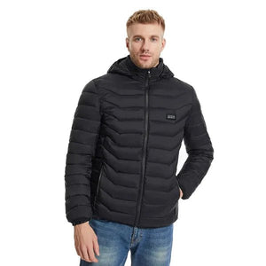 Doudoune chauffante 17 zones avec capuche – chaleur intégrale hiver | VETCHAUD™ - vetement chauffant
