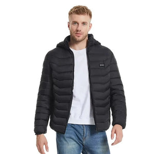 Doudoune chauffante 17 zones avec capuche – chaleur intégrale hiver | VETCHAUD™ - vetement chauffant