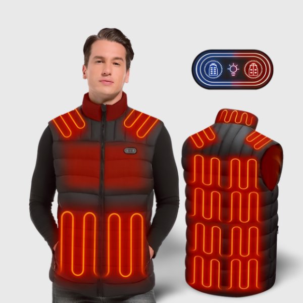 Doudoune chauffante étanche 5V USB – Homme / Unisexe Vêtement-chauffant.com Noire M 