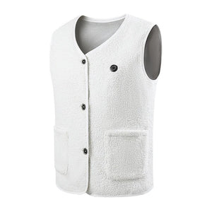 Doudoune chauffante hiver blanche – élégance hivernale et chaleur active | VETCHAUD™ - vetement chauffant