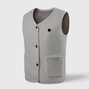 Doudoune chauffante hiver blanche – élégance hivernale et chaleur active | VETCHAUD™ - vetement chauffant