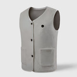 Doudoune chauffante hiver blanche – élégance hivernale et chaleur active | VETCHAUD™ - vetement chauffant