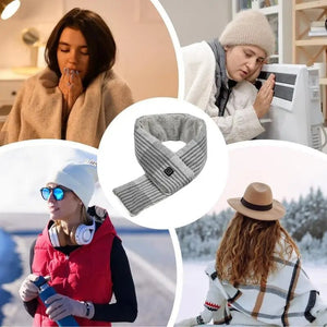 Écharpe chauffante quadrillé Vêtement-chauffant.com 