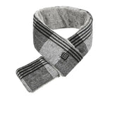 Écharpe chauffante quadrillée USB – chaleur et motif intemporel | VETCHAUD™ - vetement chauffant