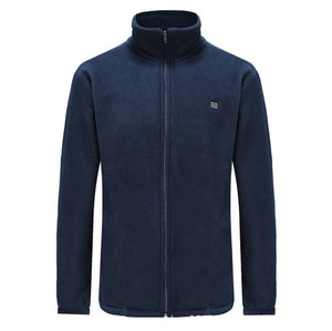 Gilet pull chauffant bleu unisexe – pull à résistances intégrées | VETCHAUD™ - vetement chauffant