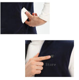 Gilet pull chauffant bleu unisexe – pull à résistances intégrées | VETCHAUD™ - vetement chauffant