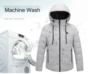 Parka chauffante 5 zones étanche – protection maximale jusqu'à 55°C | VETCHAUD™ - vetement chauffant