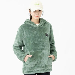 Pull plaid chauffant - vetement chauffant