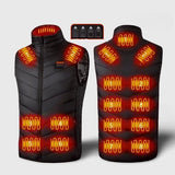 Veste chauffante 17 zones de chauffe – diffusion intégrale haut du corps | VETCHAUD™ - vetement chauffant