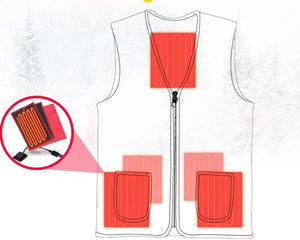 Veste chauffante électrique chasse noire – discrétion et chaleur en forêt | VETCHAUD™ - vetement chauffant