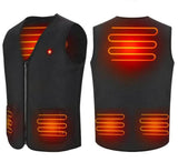 Veste chauffante électrique chasse noire – discrétion et chaleur en forêt | VETCHAUD™ - vetement chauffant