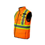 Veste chauffante réfléchissante Professionnelle sans manche - vetement chauffant