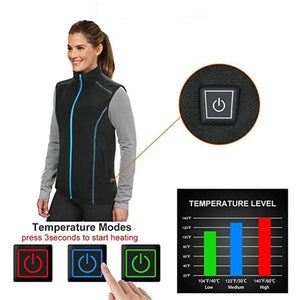 Veste ski chauffante femme – pistes à 45°C sans couche supplémentaire | VETCHAUD™ - vetement chauffant