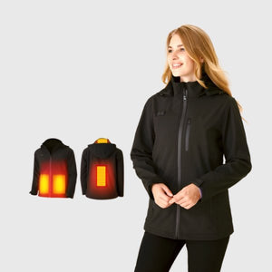 Anorak chauffant femme 3 zones – chaleur et protection légère en hiver | VETCHAUD™ - vetement chauffant