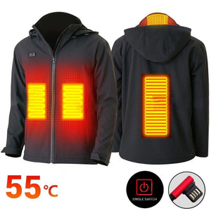 Anorak chauffant femme 3 zones – chaleur et protection légère en hiver | VETCHAUD™ - vetement chauffant