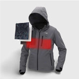 Anorak chauffant homme gris – protection froid glacial automne hiver | VETCHAUD™ - vetement chauffant