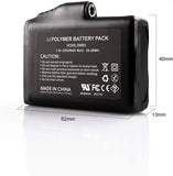 Batterie Lithium polymère 7.4 V, 2200 MAH - vetement chauffant
