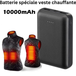 Gilet Chauffant Homme Femme - Veste Chauffante 10000mAh Batterie 5