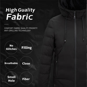 Blouson chauffant épais 11 zones double contrôle – hiver rigoureux | VETCHAUD™ - vetement chauffant