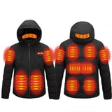 Blouson chauffant épais 11 zones double contrôle – hiver rigoureux | VETCHAUD™ - vetement chauffant