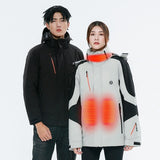 Blouson chauffant USB capuche 4 zones – protection et chaleur combinées | VETCHAUD™ - vetement chauffant