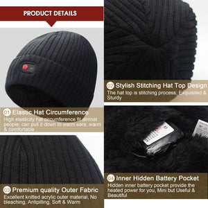 Bonnet chauffant USB | VETCHAUD™ - vetement chauffant
