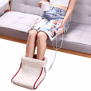 Chauffe pieds électrique blanc - vetement chauffant