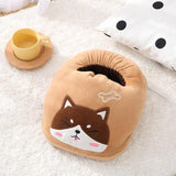 Chauffe pieds électrique | chat en peluche - vetement chauffant
