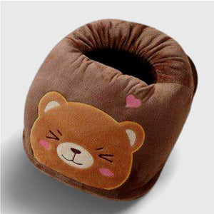 Chauffe pieds électrique | peluche ours - vetement chauffant
