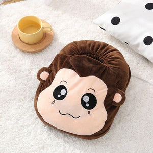 Chauffe pieds électrique | peluche singe - vetement chauffant