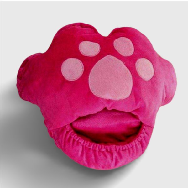 Chauffe pieds USB | patte de chat rose chauffe pied Vêtement-chauffant.com 