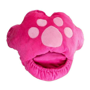 Chauffe pieds USB | patte de chat rose chauffe pied Vêtement-chauffant.com rose 