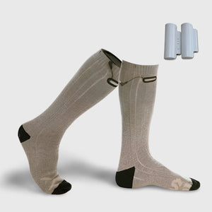Chaussettes chauffantes à piles rechargeables Kit de chaleur électrique Sox  pour hommes femmes, unisexe hiver chaud à piles chauffant bas thermiques,  coussin chauffant 