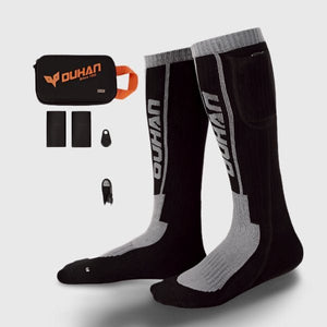 Chaussette chauffante avec télécommande — modèle noir 3,7 V, jusqu'à 8 h | VETCHAUD™ - vetement chauffant