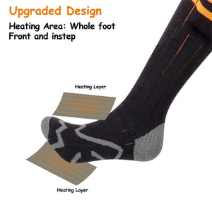Chaussette chauffante batterie 5 V — taille M, 50 % coton, infrarouge FAR | VETCHAUD™ - vetement chauffant