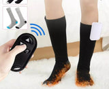 Chaussette chauffante batterie + télécommande — ski, vélo, chasse, pêche | VETCHAUD™ - vetement chauffant