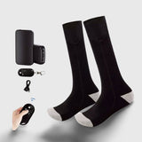 Chaussette chauffante batterie + télécommande — ski, vélo, chasse, pêche | VETCHAUD™ - vetement chauffant