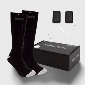 Chaussette chauffante cyclisme haute capacité 4500 mAh — 10 h d'autonomie | VETCHAUD™ - vetement chauffant