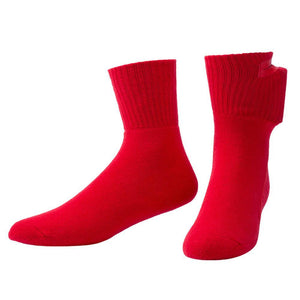 Chaussette chauffante cyclisme rouge — avant - pied chaud en selle 3,7 V | VETCHAUD™ - vetement chauffant
