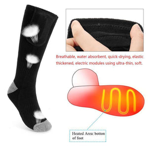 Chaussette chauffante football hivernal — avant - pied chaud avant le coup d'envoi | VETCHAUD™ - vetement chauffant