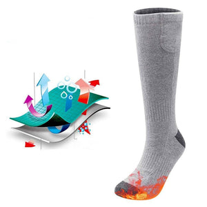Chaussette chauffante homme Li - ion 3,7 V — 3 niveaux, prise UE incluse | VETCHAUD™ - vetement chauffant